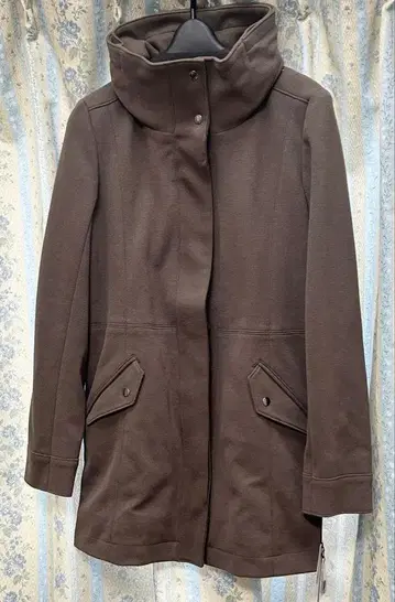 스콧 클럽 하이넥 모즈 코트 카키 SCOTCLUB