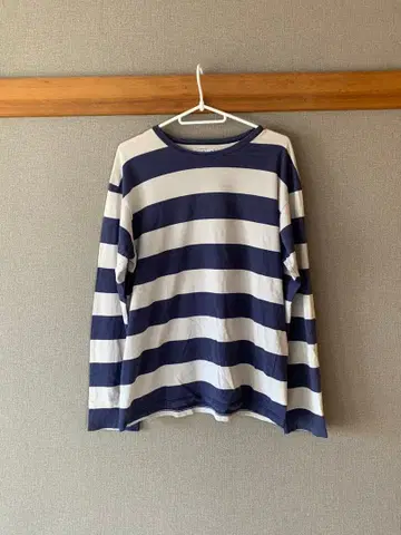 agris b. homme 보더 긴팔 티셔츠 사이즈 2