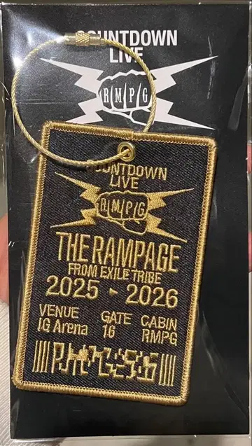 THE RAMPAGE 램페 와펜 키링 카우콘