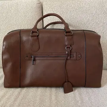 ZARA 브라운 가죽 보스턴 백