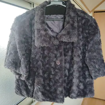 다크 퍼플 가디건 볼레로 결혼식 M-L