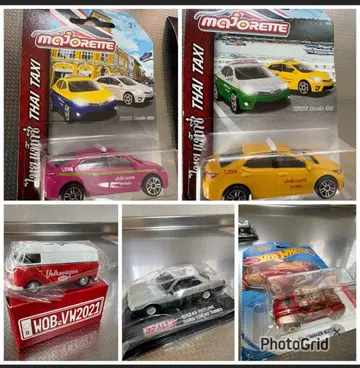 세트 5대 Majorette 택시 밴 스카이라인 중고 폭스바겐