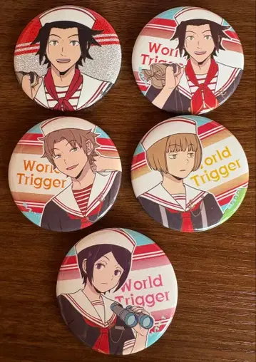 월드 트리거 캔뱃지 마린 세일러 ver.