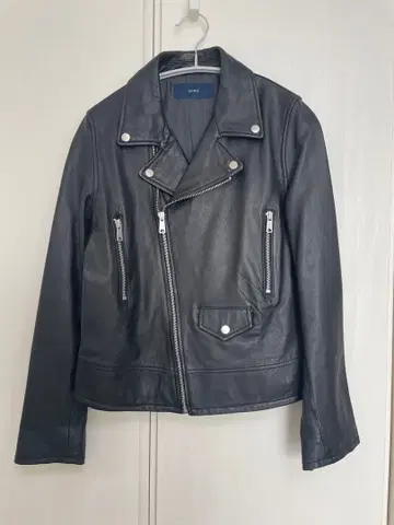 쉽스 SHIPS 라이더 자켓 M 사이즈 부드러운 램 가죽 블랙