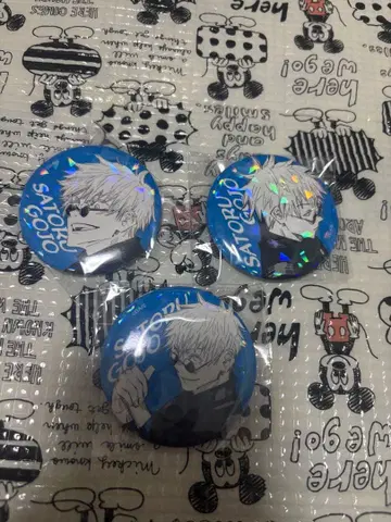 주술회전 고죠 사토루 캔뱃지