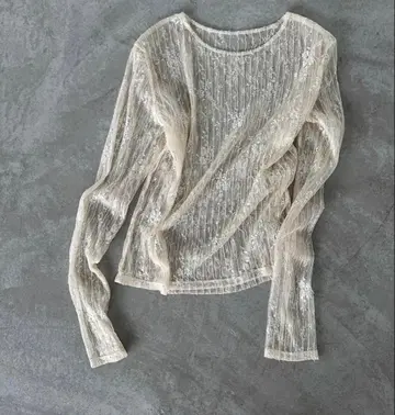 COCO DEAL 올 패턴 시어 탑 스팽글