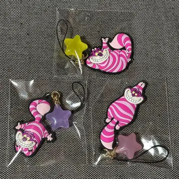 디즈니 체셔 고양이의 축광 참 포함 시크릿 스트랩 3종 세트