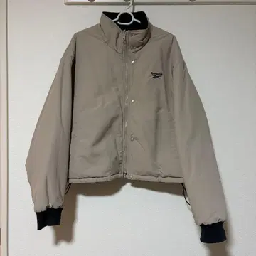 리복 다운 자켓 리버서블 스탠드 넥