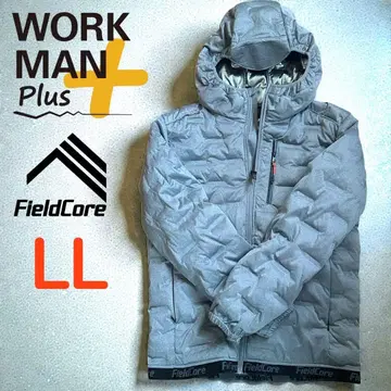 FieldCore 후드 부착 다운 자켓 후드티 LL 그레이