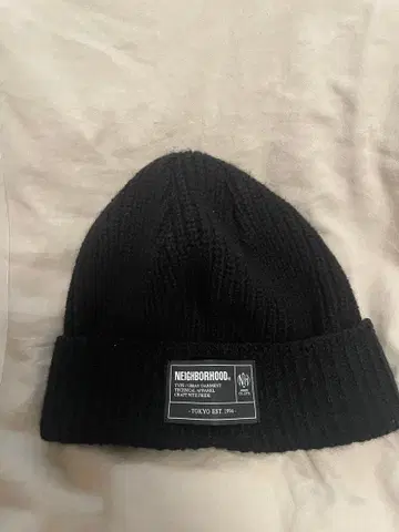 새상품 NEIGHBORHOOD 블랙 니트 모자 F 즉시 발송