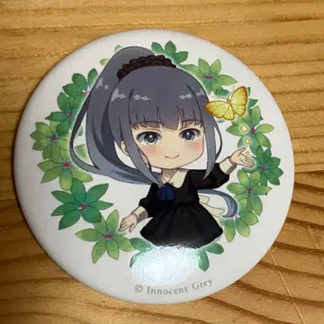 FLOWERS Innocent Grey 화전 캔뱃지 양엽