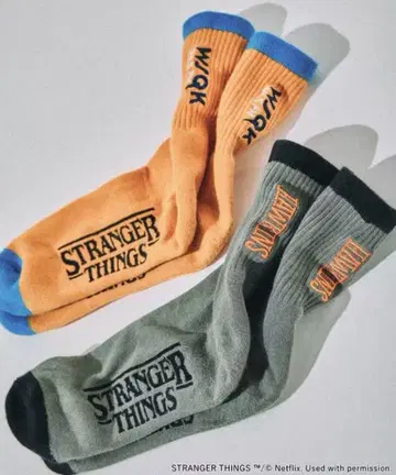 [새상품] niko and - 기묘한 이야기 콜라보 자수 2P 삭스