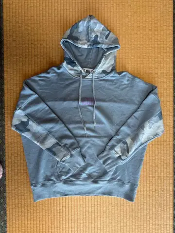 [ iCON ] 카모 패턴 후드 부착 맨투맨 후드티