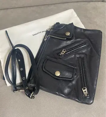 beautiful people 숄더백 라이더스백 가죽