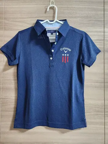 Callaway 골프웨어 네이비 피케 셔츠 M