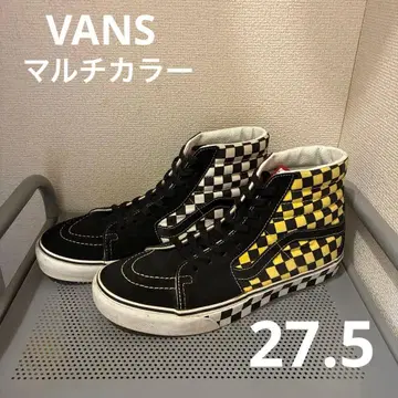 VANS 스케이트 하이 SK8 멀티 체커 27.5 별주