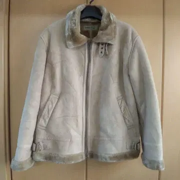 BAFFY 양가죽 자켓 L 사이즈 크림색