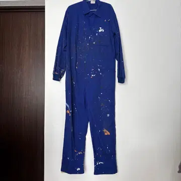 파란 페인트 스플래쉬 오버롤