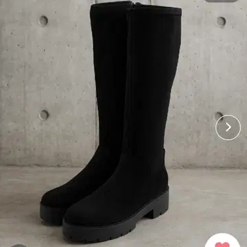 VIVIAN 인솔 폭신폭신 통굽 스트레치 롱 부츠