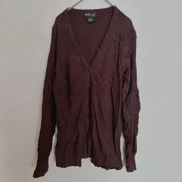 Style&co. [ M ] 버건디 가디건 브라운