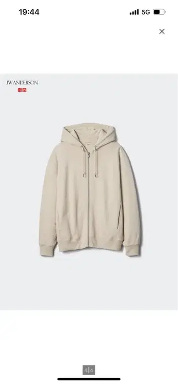 UNIQLO+J 지퍼 후드티 (미사용 새상품)