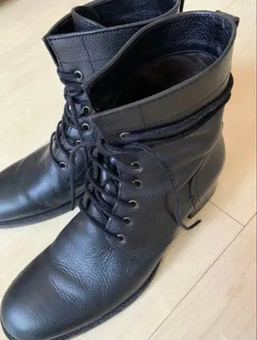 부테로 buttero 블랙 가죽 레이스업 부츠