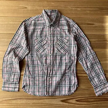 THE FLAT HEAD 체크 무늬 긴팔 셔츠 38