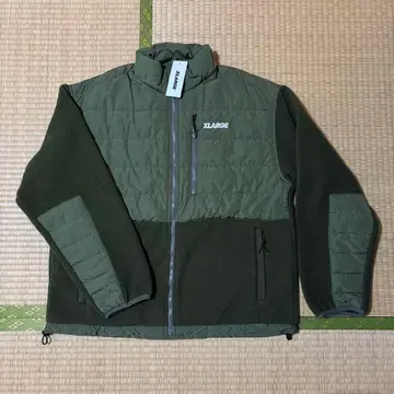 [ 새상품 ] XLARGE 플리스 자켓 카키 L 보아 자켓