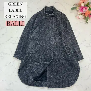 유나이티드 애로우즈 그린 라벨 릴랙싱 트위드 망토 코트