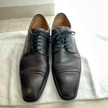 Piattelli 블랙 레더 드레스 슈즈