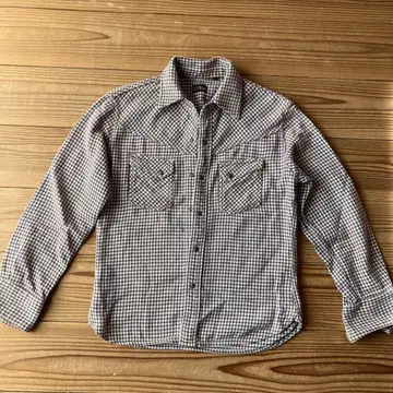 FLATHEAD 하운드투스 체크 웨스턴 셔츠 38