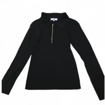 마이 스트라다 집업 폴로 니트 블랙