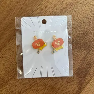 미사용 새상품 치이카와 (먼작귀) 호박 토끼 찰랑 귀걸이