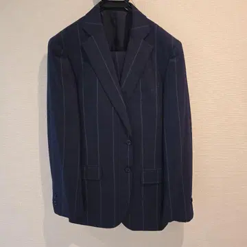 TETSUYA KANDA 네이비 스트라이프 수트