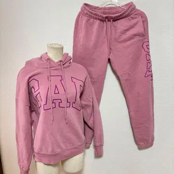 GAP 핑크 맨투맨 셋업