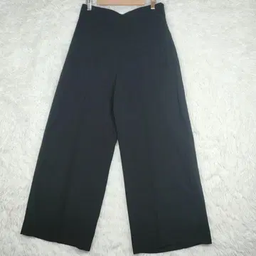 ZARA WOMAN 블랙 L 와이드 팬츠