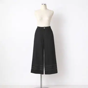 INGEBORG 사다리 레이스 사용 와이드 팬츠 택 포함 미사용 새상품