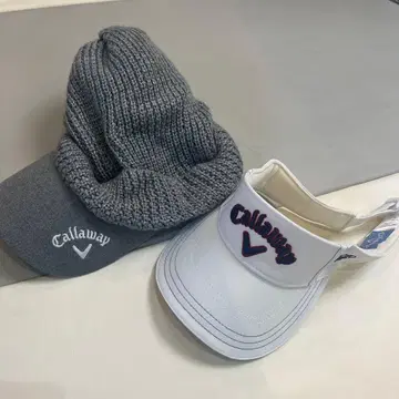 Callaway 바이저와 니트 모자 세트
