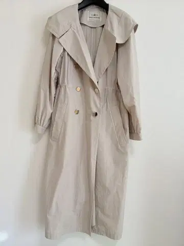 [ 착용 1회 ] 그레이스 콘티넨탈 후디드 트렌치코트 34