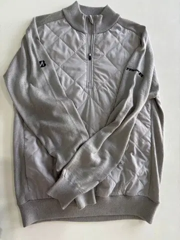 새상품급 TOUR B 골프 가을/겨울 집업 스웨터 M 그레이