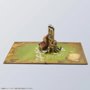 새상품 파이널 판타지 택틱스 특전 팝업 아트 마을 외곽의 교회