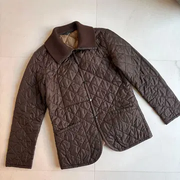 [ 새상품급 ] 투모로우랜드 퀼팅 충전솜 코트 브라운