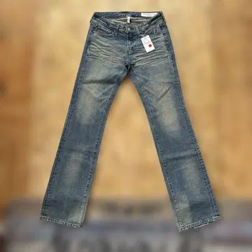 택 포함 새상품 스트레이트 데님 블루