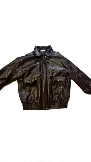 브라운 가죽 자켓