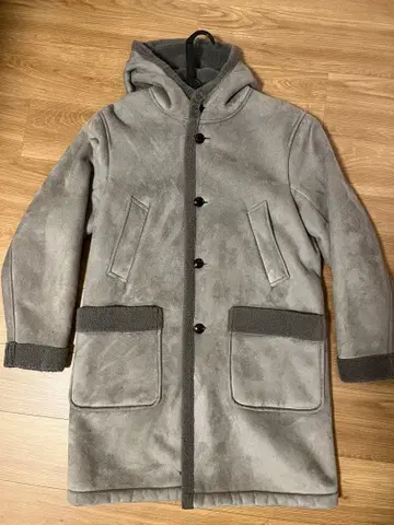 차오패닉 무스탕 코트 그레이