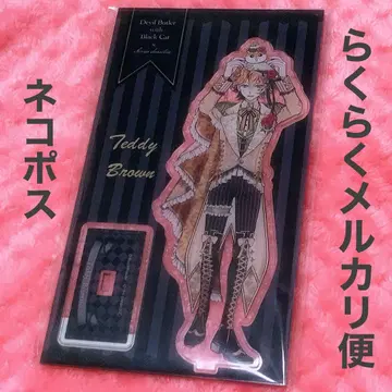 악마고양이 [테디] 산리오 캐릭터즈 콜라보 아크릴 스탠드