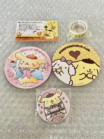 폼폼푸딩 카페 캔뱃지 코스터 마스킹 테이프