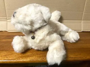 레어 80년대 빈티지 개 강아지 봉제 인형 레트로 당시 물건