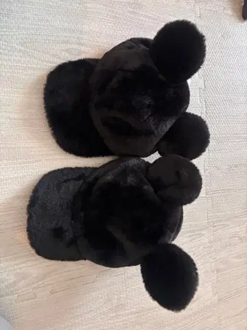 블랙 귀도리 모자 M 사이즈