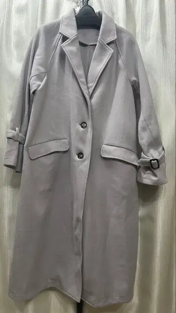 [ Alotta ] 롱 체스터 코트/M/아이스 그레이